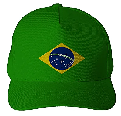 Foto ilustrativa do produto Boné Verde Bandeira Do Brasil