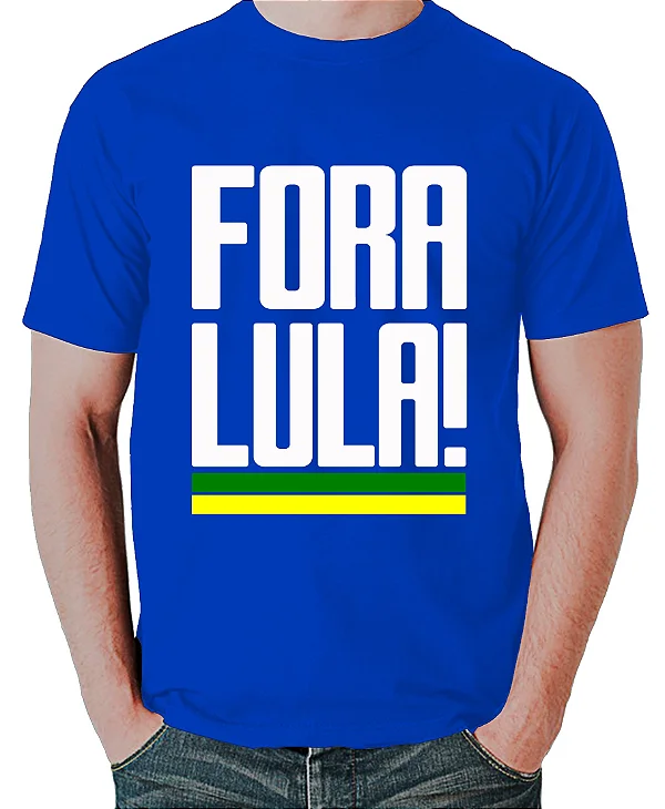 Foto ilustrativa do produto Camiseta Verde Fora Lula Classica