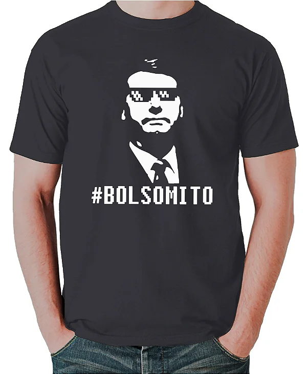Foto ilustrativa do produto Camiseta Preto Hastag Bolsomito
