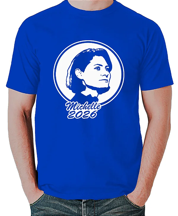 Foto ilustrativa do produto Camiseta Azul Michelle 2026