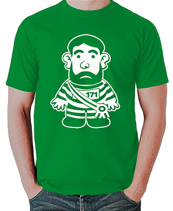 Foto ilustrativa do produto Camiseta Verde Pixuleco Ladrao Presidente