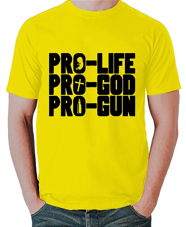 Foto ilustrativa do produto Camiseta Amarelo Pro Life