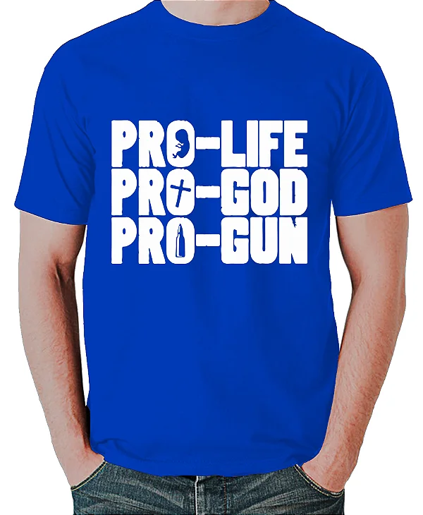 Foto ilustrativa do produto Camiseta Azul Pro Life