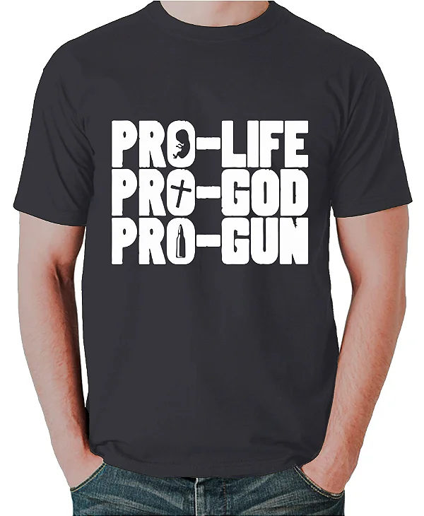 Foto ilustrativa do produto Camiseta Preto Pro Life