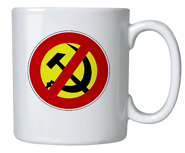 Foto ilustrativa do produto Caneca Branco Anti Comunista